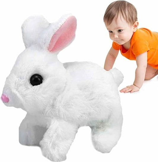 Walking & Talking Plush Bunny Toy – Soft & Interactive