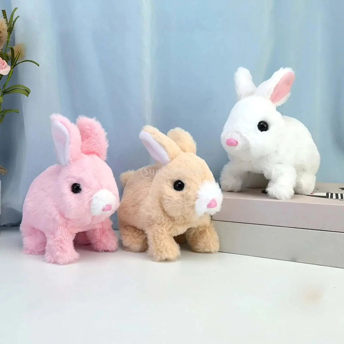 Walking & Talking Plush Bunny Toy – Soft & Interactive