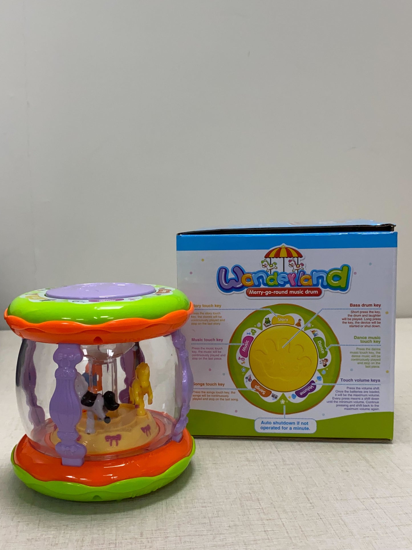 Music Drum for Kids with LED Lights